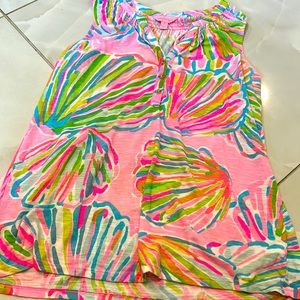 Lilly Pulitzer small shirt top pink blue